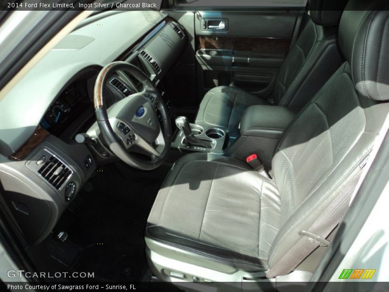 Ingot Silver / Charcoal Black 2014 Ford Flex Limited