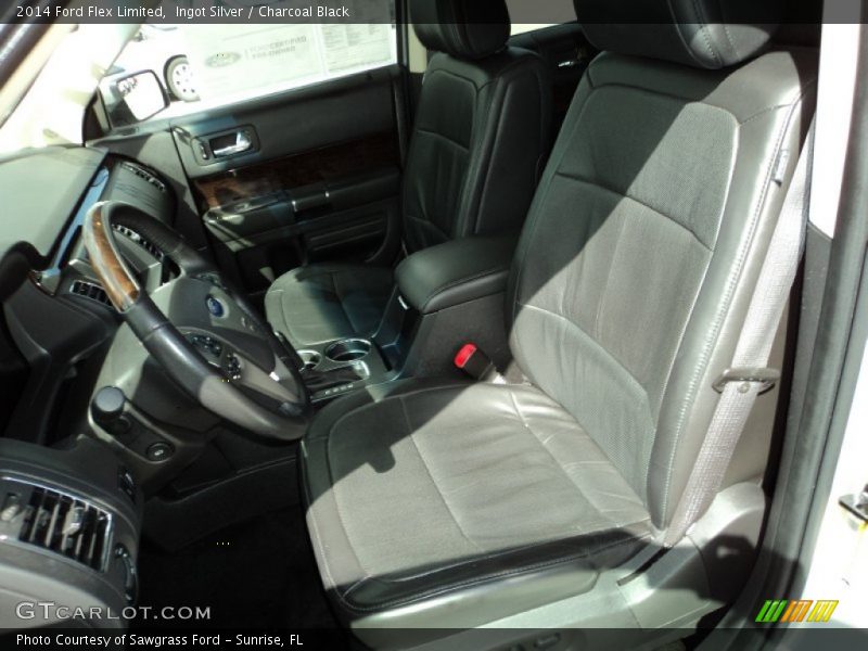 Ingot Silver / Charcoal Black 2014 Ford Flex Limited