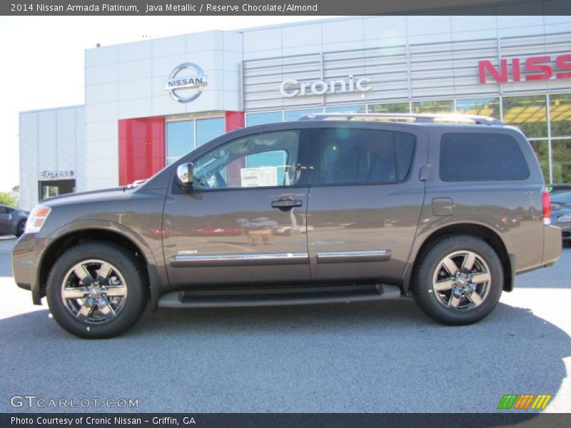 Java Metallic / Reserve Chocolate/Almond 2014 Nissan Armada Platinum