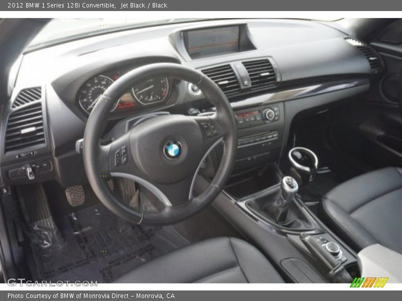 Jet Black / Black 2012 BMW 1 Series 128i Convertible