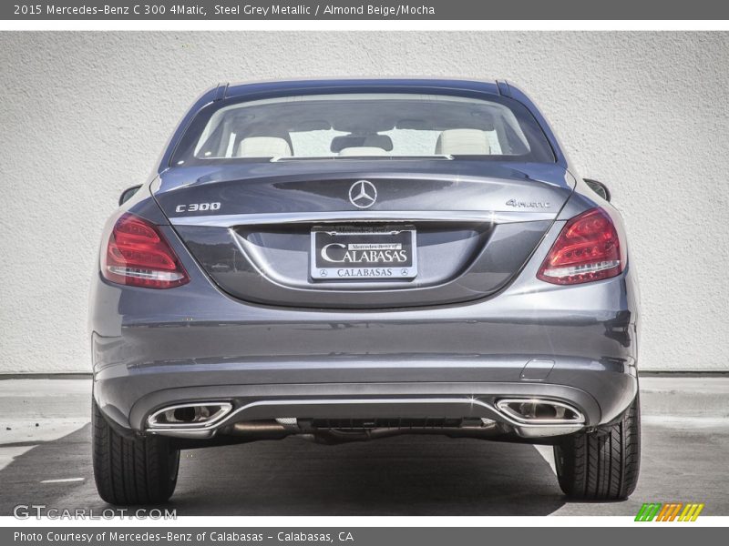Steel Grey Metallic / Almond Beige/Mocha 2015 Mercedes-Benz C 300 4Matic