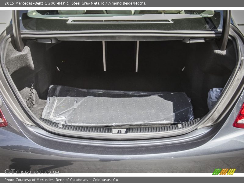 Steel Grey Metallic / Almond Beige/Mocha 2015 Mercedes-Benz C 300 4Matic