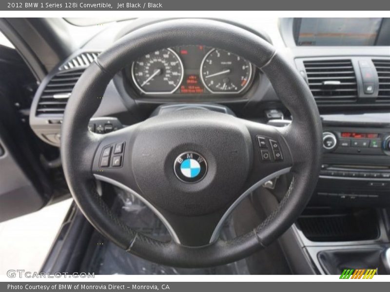 Jet Black / Black 2012 BMW 1 Series 128i Convertible