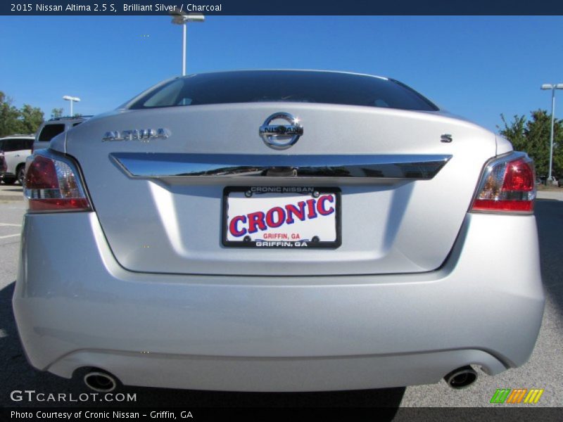 Brilliant Silver / Charcoal 2015 Nissan Altima 2.5 S