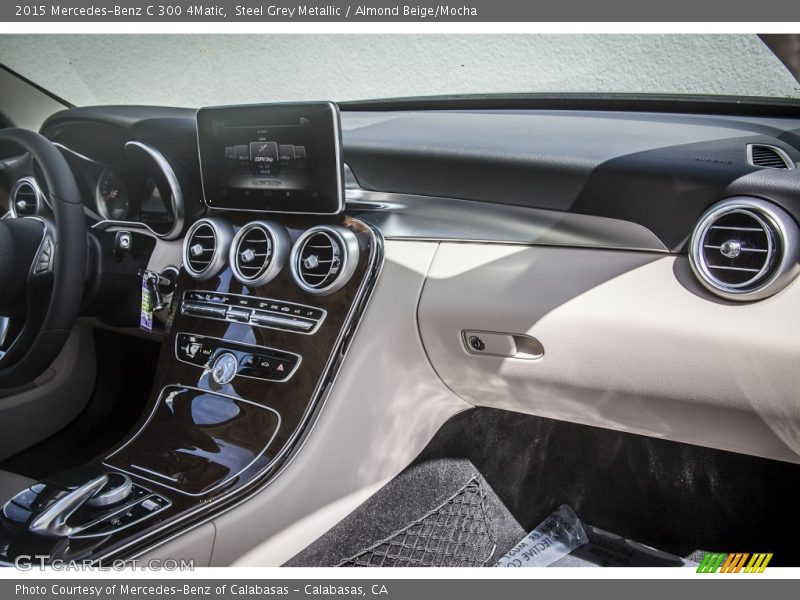Steel Grey Metallic / Almond Beige/Mocha 2015 Mercedes-Benz C 300 4Matic