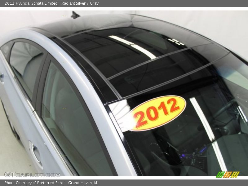 Radiant Silver / Gray 2012 Hyundai Sonata Limited