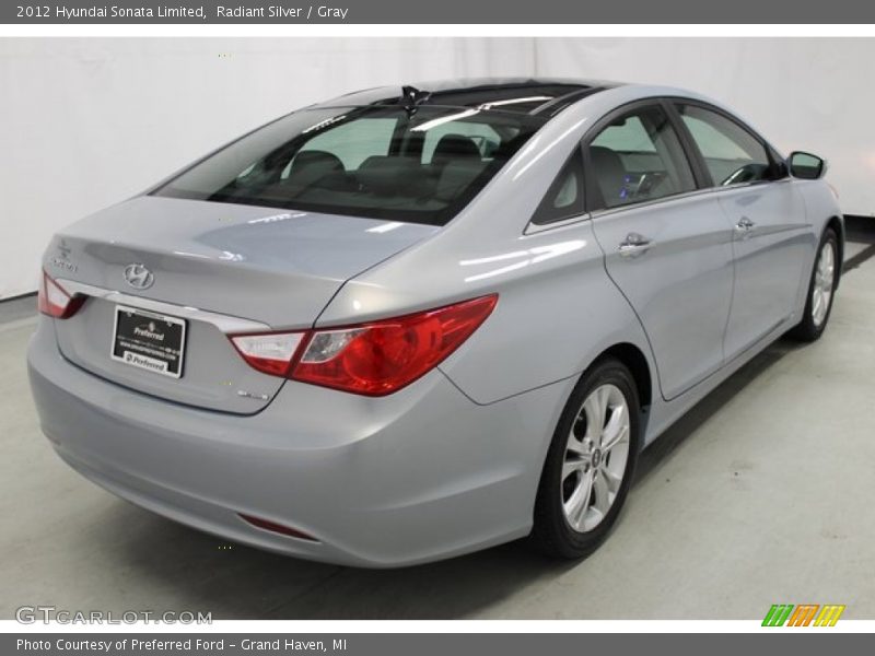 Radiant Silver / Gray 2012 Hyundai Sonata Limited