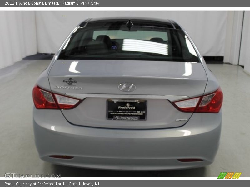Radiant Silver / Gray 2012 Hyundai Sonata Limited