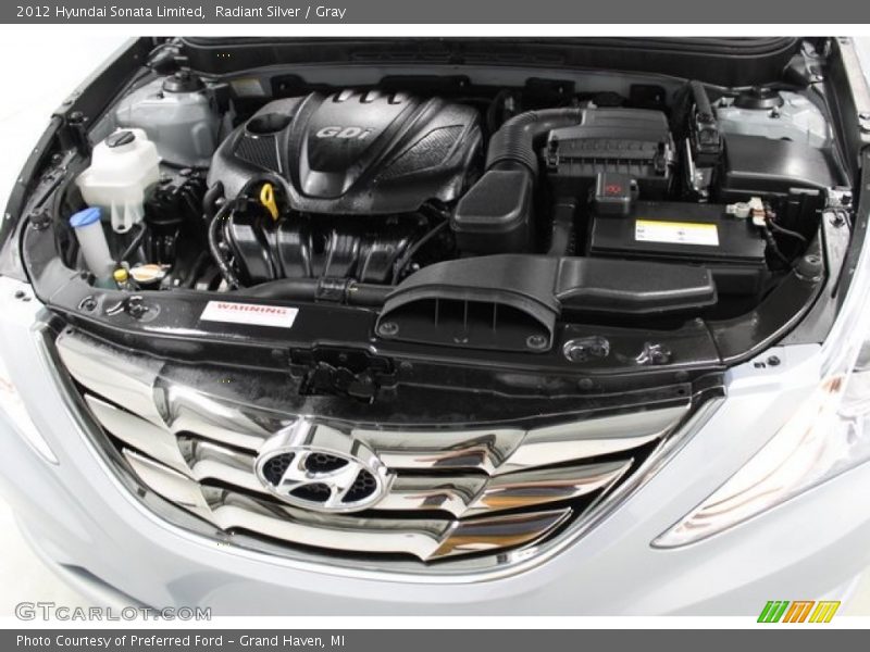 Radiant Silver / Gray 2012 Hyundai Sonata Limited