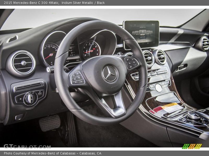 Iridium Silver Metallic / Black 2015 Mercedes-Benz C 300 4Matic