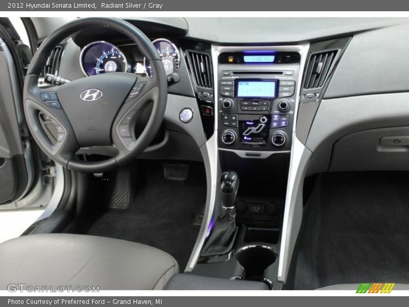 Radiant Silver / Gray 2012 Hyundai Sonata Limited