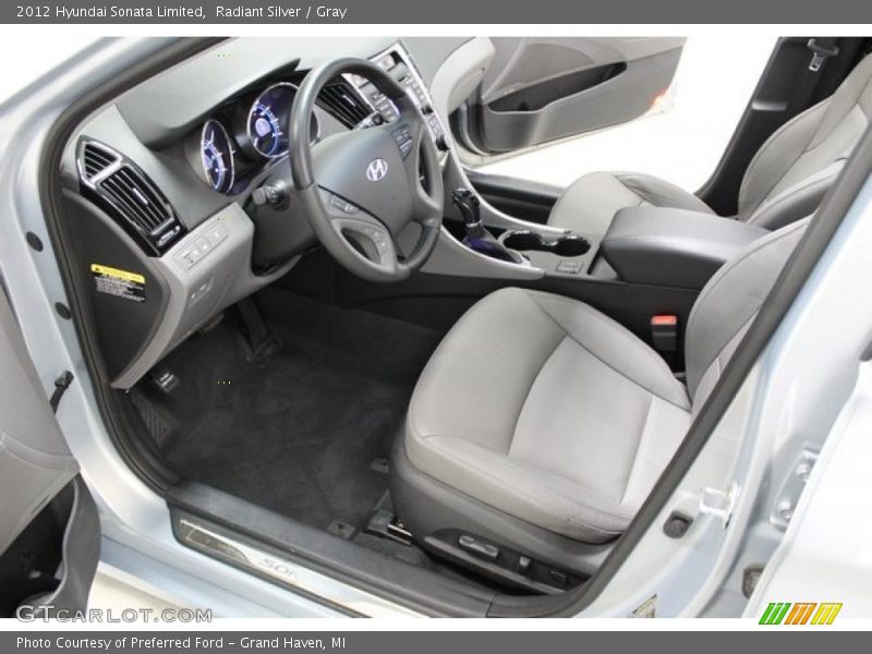 Radiant Silver / Gray 2012 Hyundai Sonata Limited