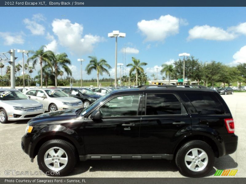 Ebony Black / Stone 2012 Ford Escape XLT