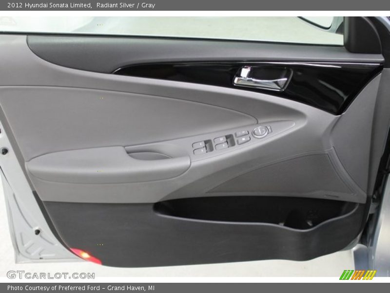 Radiant Silver / Gray 2012 Hyundai Sonata Limited