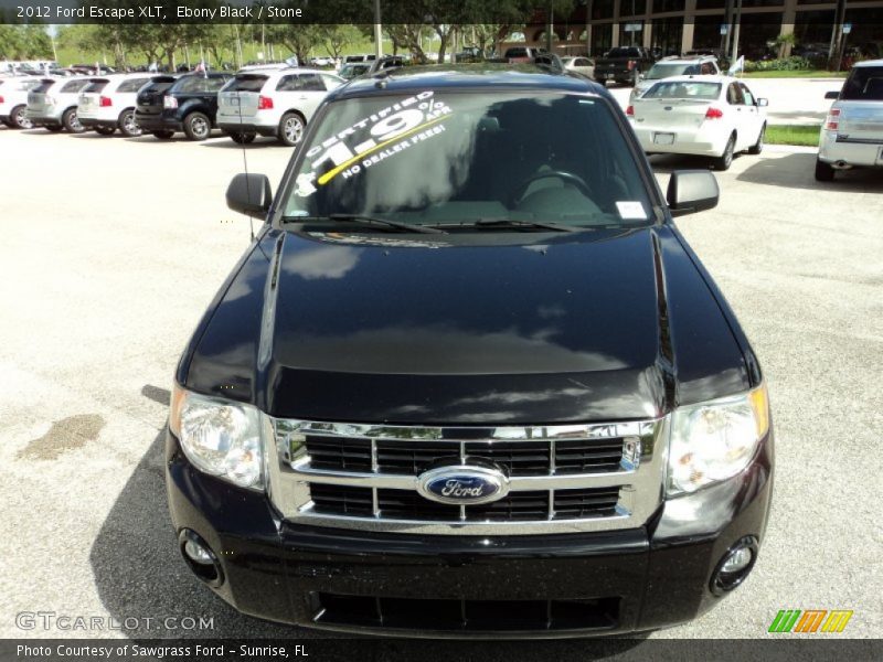 Ebony Black / Stone 2012 Ford Escape XLT