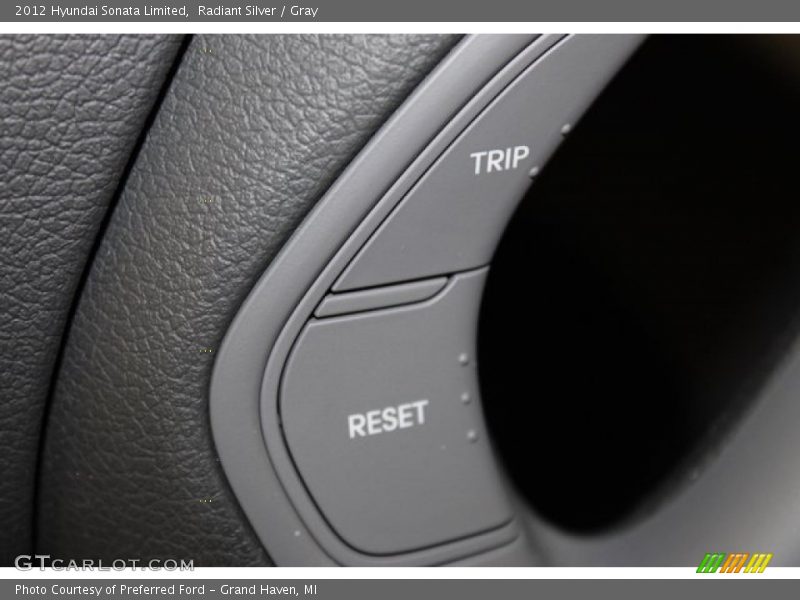Radiant Silver / Gray 2012 Hyundai Sonata Limited