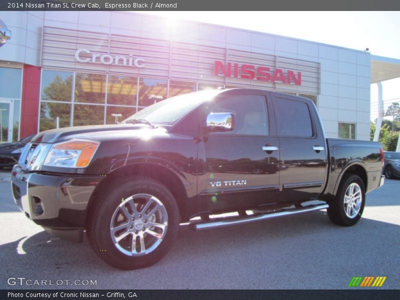 Espresso Black / Almond 2014 Nissan Titan SL Crew Cab