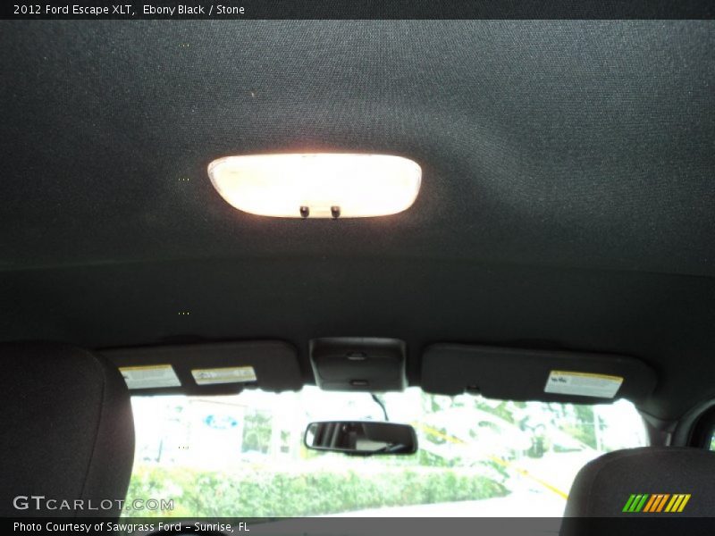 Ebony Black / Stone 2012 Ford Escape XLT