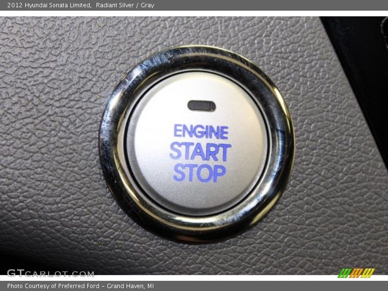 Radiant Silver / Gray 2012 Hyundai Sonata Limited