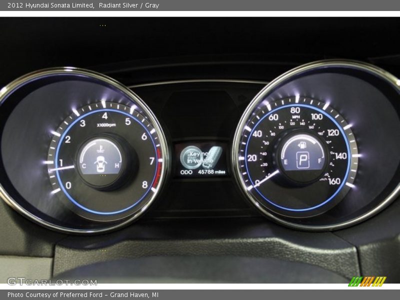 Radiant Silver / Gray 2012 Hyundai Sonata Limited