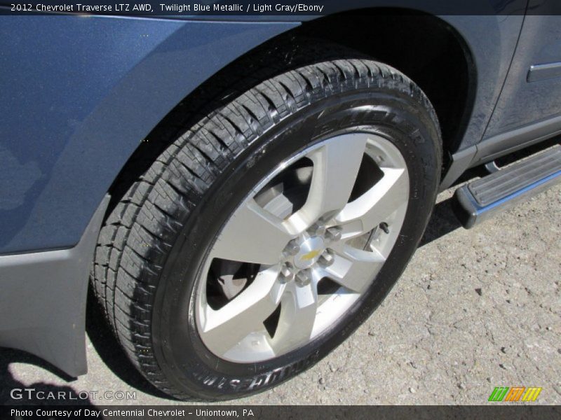 Twilight Blue Metallic / Light Gray/Ebony 2012 Chevrolet Traverse LTZ AWD