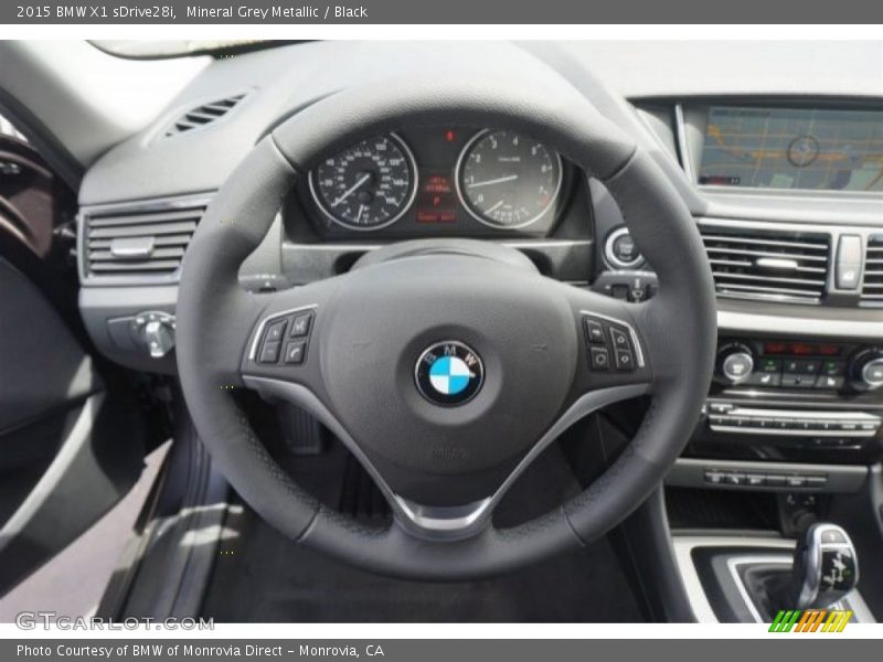 Mineral Grey Metallic / Black 2015 BMW X1 sDrive28i