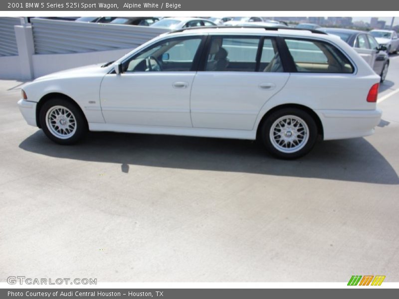 Alpine White / Beige 2001 BMW 5 Series 525i Sport Wagon