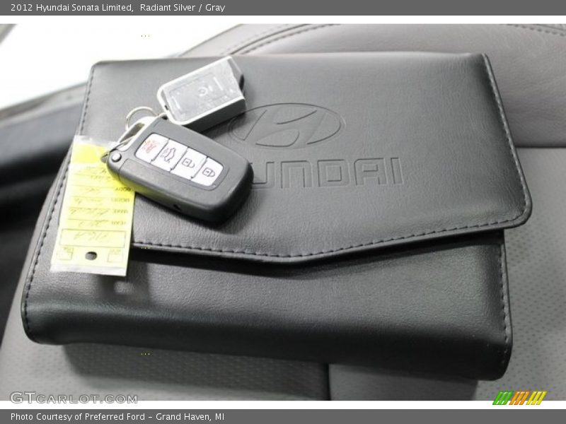 Radiant Silver / Gray 2012 Hyundai Sonata Limited