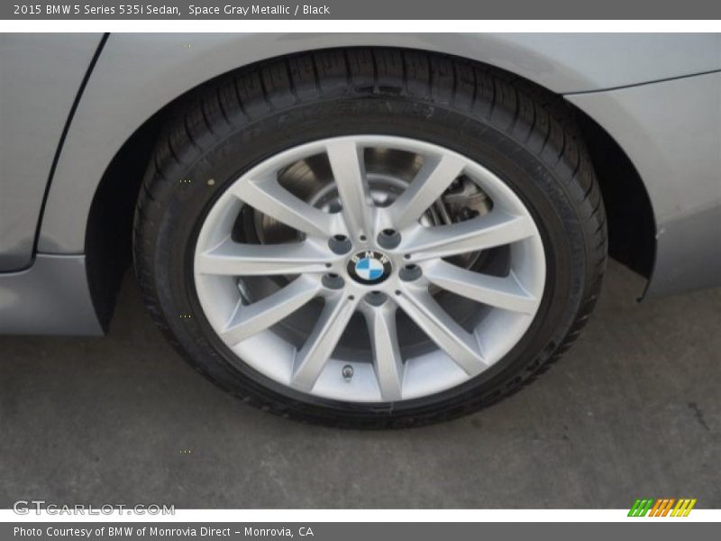 Space Gray Metallic / Black 2015 BMW 5 Series 535i Sedan