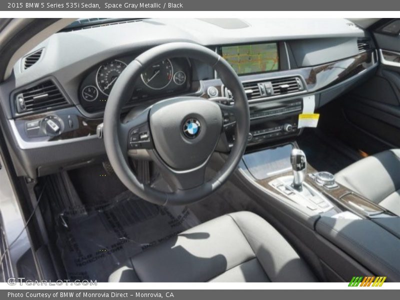 Space Gray Metallic / Black 2015 BMW 5 Series 535i Sedan