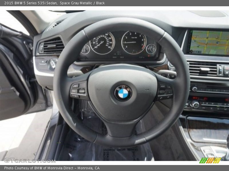 Space Gray Metallic / Black 2015 BMW 5 Series 535i Sedan