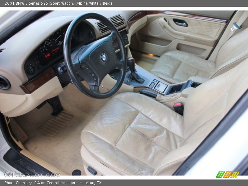 Alpine White / Beige 2001 BMW 5 Series 525i Sport Wagon
