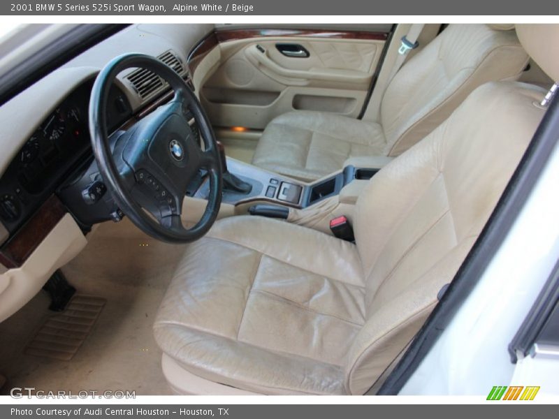 Alpine White / Beige 2001 BMW 5 Series 525i Sport Wagon