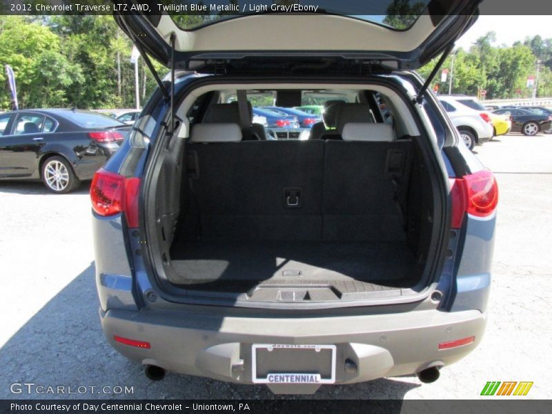 Twilight Blue Metallic / Light Gray/Ebony 2012 Chevrolet Traverse LTZ AWD
