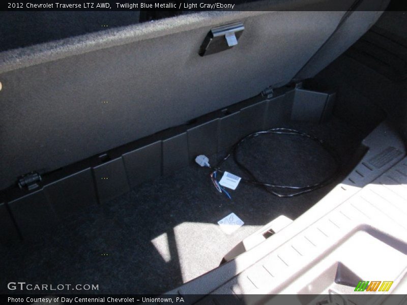 Twilight Blue Metallic / Light Gray/Ebony 2012 Chevrolet Traverse LTZ AWD