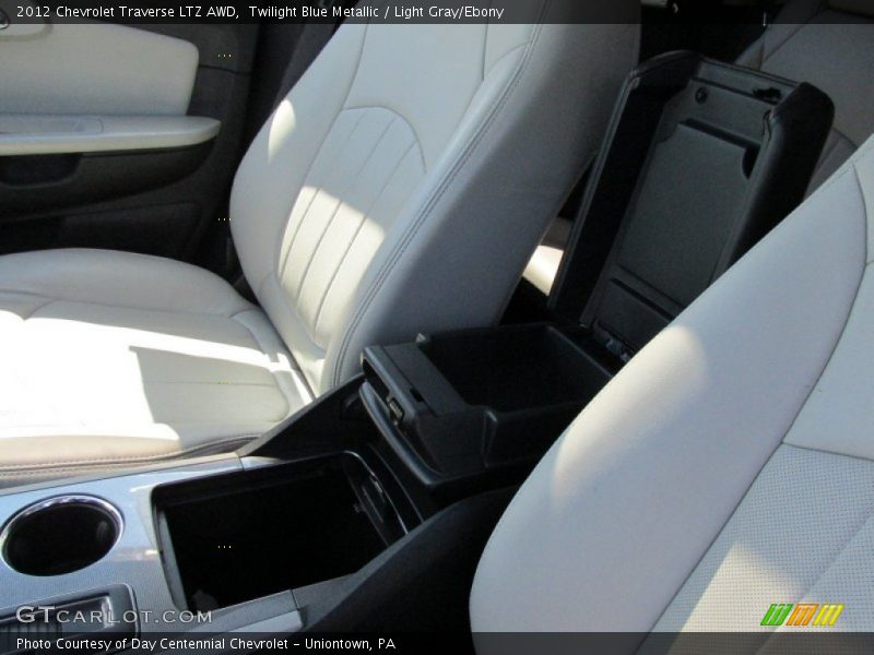 Twilight Blue Metallic / Light Gray/Ebony 2012 Chevrolet Traverse LTZ AWD