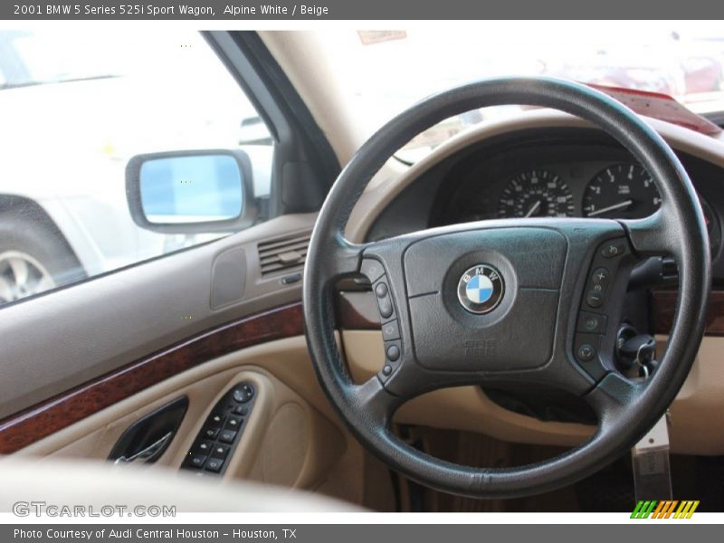 Alpine White / Beige 2001 BMW 5 Series 525i Sport Wagon