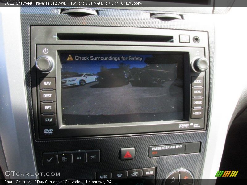 Twilight Blue Metallic / Light Gray/Ebony 2012 Chevrolet Traverse LTZ AWD