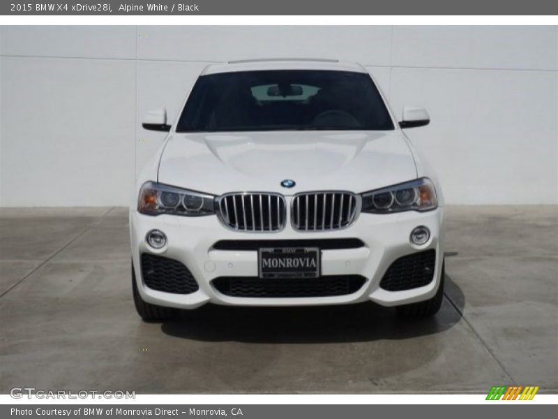 Alpine White / Black 2015 BMW X4 xDrive28i