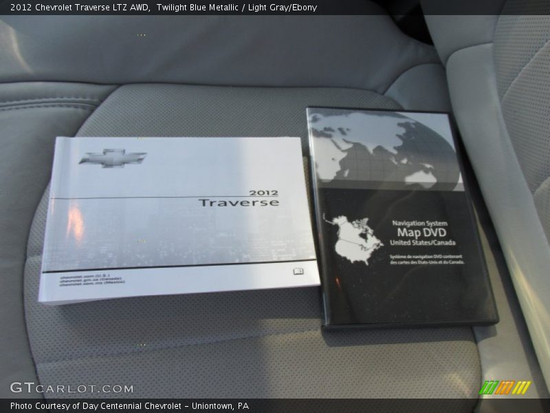 Twilight Blue Metallic / Light Gray/Ebony 2012 Chevrolet Traverse LTZ AWD