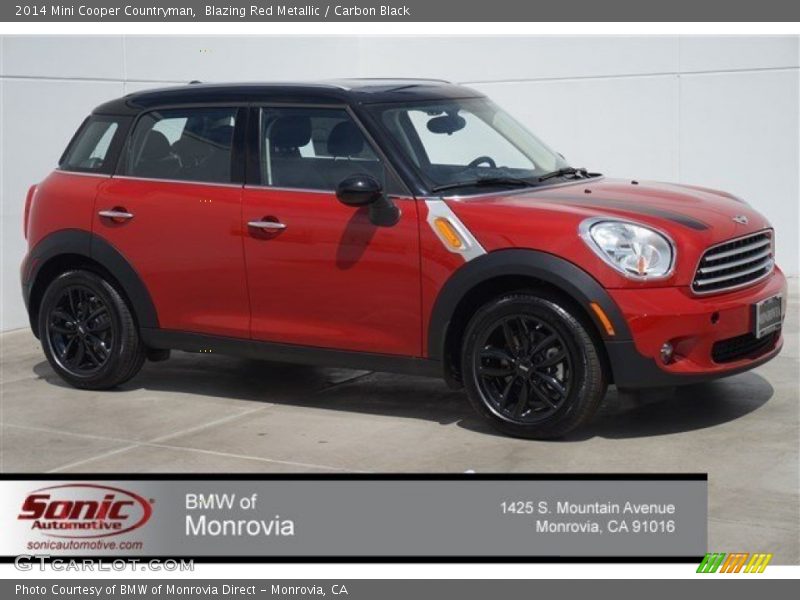 Blazing Red Metallic / Carbon Black 2014 Mini Cooper Countryman
