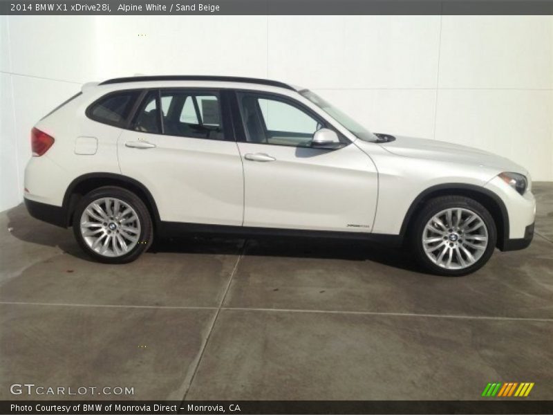 Alpine White / Sand Beige 2014 BMW X1 xDrive28i