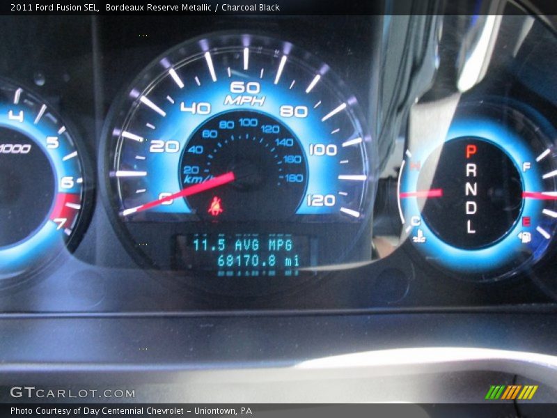 Bordeaux Reserve Metallic / Charcoal Black 2011 Ford Fusion SEL