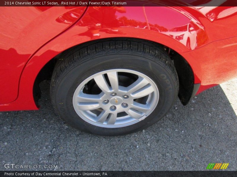 Red Hot / Dark Pewter/Dark Titanium 2014 Chevrolet Sonic LT Sedan