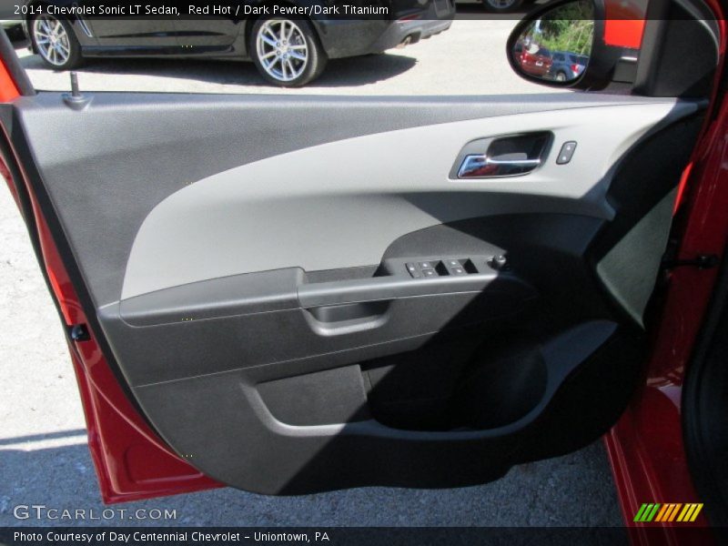 Red Hot / Dark Pewter/Dark Titanium 2014 Chevrolet Sonic LT Sedan