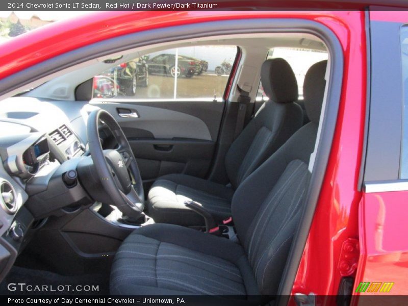Red Hot / Dark Pewter/Dark Titanium 2014 Chevrolet Sonic LT Sedan