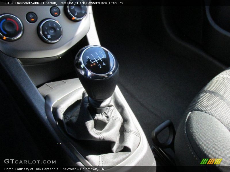  2014 Sonic LT Sedan 5 Speed Manual Shifter