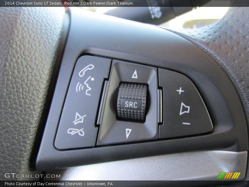 Red Hot / Dark Pewter/Dark Titanium 2014 Chevrolet Sonic LT Sedan