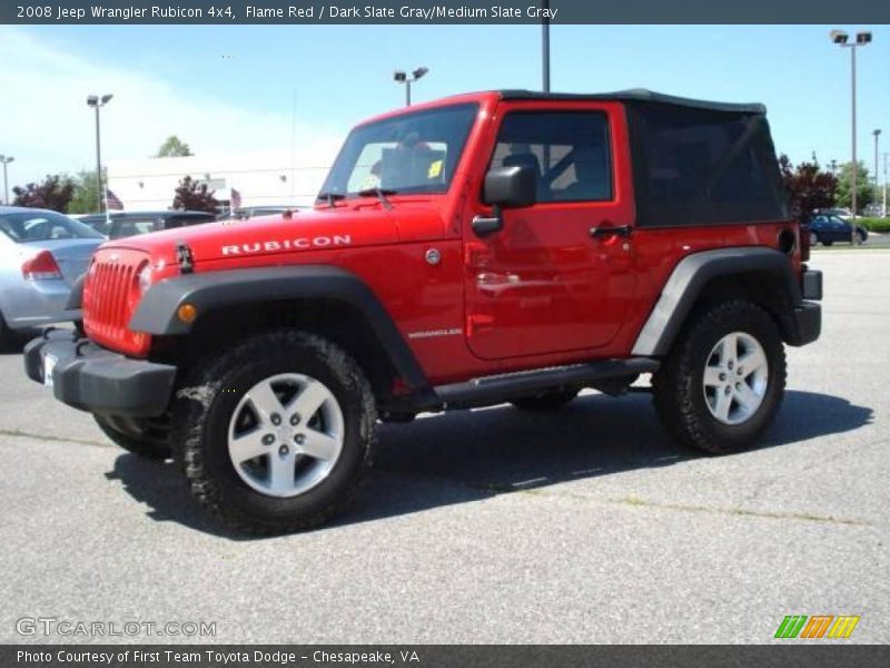 Flame Red / Dark Slate Gray/Medium Slate Gray 2008 Jeep Wrangler Rubicon 4x4