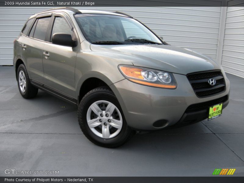 Natural Khaki / Beige 2009 Hyundai Santa Fe GLS
